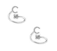 Pack of 2 Initial Letter Rings A-Z Cubic Zirconia Rings Adjustable Rings for Stackable Women Teen Girls Birthday Christmas Bridesmaid Marriage Proposal Gifts