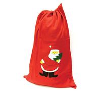Pack of 2 Jumbo Contemporary Xmas Tree Red Felt Santa Sacks