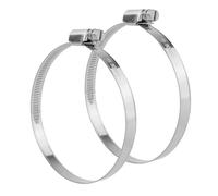 (Pack of 2) KCT 70-90mm Stainless Steel 304 Adjustable Clip Dish Washing Machine Hose Pipe Clamp