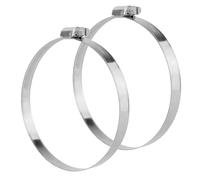 (Pack of 2) KCT 90-120mm Stainless Steel 304 Adjustable Clip Dish Washing Machine Hose Pipe Clamp