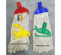 Pack of 2 Kentucky Mop Head 16oz / 425gm Twine Cotton Jumbo Large Mop Thick Absorbent Yarn For Everyday Commercial Mop Heads for Heavy Duty Industrial Use