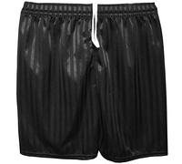Pack of 2 Kids PE Shorts Unisex Boys Girls Children Adults Back to School Uniform Shadow Stripe Sports Gym Football Games P.E. Pull Up Short Black