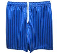 Pack of 2 Kids PE Shorts Unisex Boys Girls Children Adults Back to School Uniform Shadow Stripe Sports Gym Football Games P.E. Pull Up Short Royal Blue