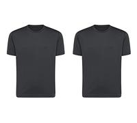 Pack of 2 Kids Thermal Underwear Unisex Charcoal Children Girls Boys Short Sleeve Warm T-Shirt/Vest/Top