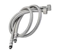 Pack of 2 Kitchen/Basin Monobloc Mixer Tap Connectors Flexi Pipes Tails British Standard Pipe M10 x1/2 Fitting 600mm Long