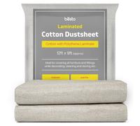 Pack of 2 Laminated Cotton Dust Sheets for Decorat