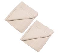 Pack of 2 Laminated Cotton Dust Sheets for Decorating & Painting Size 12 feet x 5 feet | Paint Cover Sheet Backed with Plastic Polythene Sheeting | Drop Cloth for Painting, Furniture, Floor, StairCase