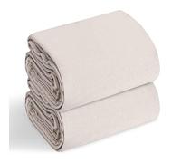 Pack of 2 Laminated Cotton Dust Sheets for Decorating & Painting Size 12ft X 9ft | Paint Cover Sheets Backed with Plastic Polythene Sheeting | Drop Cloth for Painting, Furnitures, Floor, StairCase