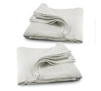Pack of 2 Laminated Cotton Dust Sheets for Decorating & Painting Size 6 feet x 3 feet | Paint Cover Sheet Backed with Plastic Polythene Sheeting | Drop Cloth for Painting, Furniture, Floor, StairCase