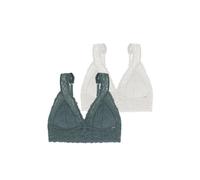 Pack of 2 Lana Bralettes Khaki/Ivory