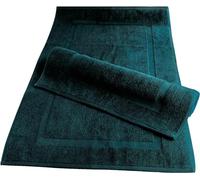 Pack of 2 Large Bath Mats Luxury 100% Cotton Terry Towel Rugs 1000-GSM Extra Soft Floor Towel Non Slip Quick Dry Shower Bathroom Mats (Blue Lagoon)