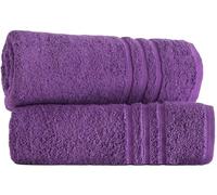 Pack of 2 Large Jumbo Bath Sheets 500 GSM 100% Egyptian Cotton Big Bath Towels Super Absorbent Soft Hotel Quality XL Bathroom Towel Set (Purple)