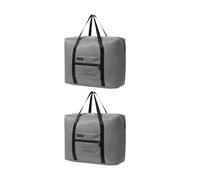 Pack of 2 Large Storage Bags, 25 L, Foldable Travel Clothes Storage Bag with Handle, Waterproof, Durable Moving Bags, Organiser for Shirts, Trousers, Clothes, Socks, 43 x 17 x 34.5 cm (W)