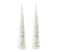 Pack Of 2 Large Traditional Countdown To Christmas Pyramid Advent Candle
