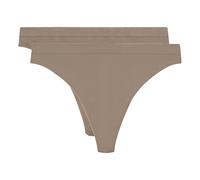 Dim Women's Thong Les Pockets Ecodim Microfibre x2 New Skin L/XL