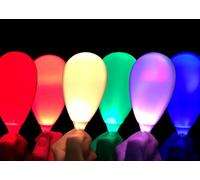 Pack of 2 Light Shakers LED Light Up Maracas - Choose From Multiple Modes: Solid Red, Green, and Blue; Plus COLOR CHANGE (Alternates Colors With Every Shake)