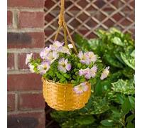 Pack of 2 Lilac Artificial Hanging Baskets Garden 31cm Marco Paul Purple One Size
