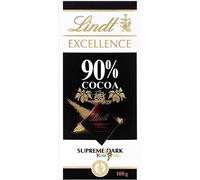 (Pack Of 2) Lindt Excellence 90% Cocoa Dark Chocolate Bar 100g
