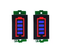 Pack Of 2 Lithium Batteries Capacity Indicators Module 4Sections Green/Blue LED Display Tester For 1S To 8S Cell Lithiums Battery Indicators