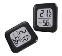 Pack of 2 Long Battery Life Temperature Humidity Gauge Featuring Big Display for Indoor Climate Control Fast Reading
