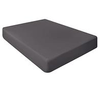 Pack of 2 Luxury Percale Cot Bed Fitted sheets available in 14 colours (Charcoal, 70x140x15 cm (Pack of 2))