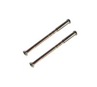 Pack of 2 M4 Door Handle Screws Chrome with Snap Off Bolt Connecting Sleeve Male to Female for Doors Handles, Knobs Escutcheons and Others