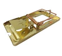 Pack of 2 made2catch Classic Metal Rat Traps Brass Coated - Durable Snap Traps That Work, Effective, Humane and Reusable