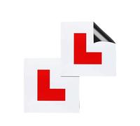 Pack of 2 Magnetic L Plates for New Drivers Extra Thick Learning Plates Strong Megnatic Sticker