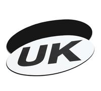 Pack of 2 Magnetic UK Magnetic Plates for Europe - Easy to Attach & Remove, EU Approved Road Stickers, Blow Away Resistant, No Paint Scratches (2)