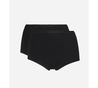 Playtex Brief Woman Maxi Organic Cotton Ultra-Comfort x2, Black, L