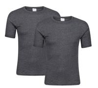 Pack of 2 Mens Thermal T-Shirt Underwear Base Layers Shirt Short Sleeve Crew Neck Winter Warm Undershirt Running Vest Men Quality Thermals Top (UK, Alpha, One Size, S, Regular, Regular, Charcoal)