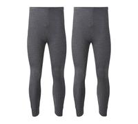 Pack of 2 Men's Thermal Trousers Long Johns Underwear Baselayer, Thermals Hot Baselayer for Workout 0.45 Tog Breathable Soft Adults Leggings (UK, Alpha, L, Regular, Regular, Grey)