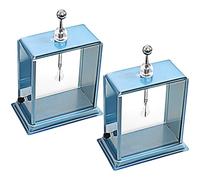 Pack of 2 Metal and Glass Films Electroscope Physics Laboratory Equipment for Static Charge Demonstrations in Schools Slides Electroscope for Science Teaching