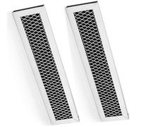Pack of 2 Microwave Food Grease Filter Replacement Mesh Filter Aluminum Alloy Kitchen Exhaust Fan for Kitchen