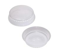 Pack of 2 Microwave Vented Plastic Microwave Plate Covers 25 cm