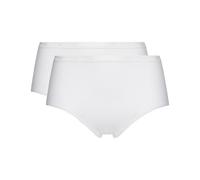 Playtex Brief Woman Organic Cotton Midi Brief x2, White, S