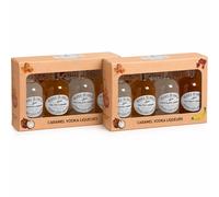 Pack of 2 - Miniature 4 Bottle Caramel Vodka Liqueurs Box 25% ABV 200ml