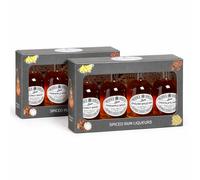 Pack of 2 - Miniature 4 Bottle Rum Liqueurs Box 25% ABV 200ml