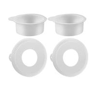 Pack of 2 Mixer Bowl Lid Mixer Accessories Food Mixer Mixing Bowl Cover Dishwasher Safe Dust Cover for Mixer Stand Mixer Accessories