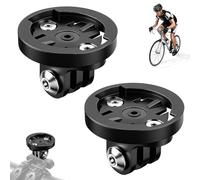 Pack of 2 Mount for GoPro Bicycle Computer for Garmin - Universal Adapter, Compatible with Garmin Edge, 22 mm Hole Spacing for Camera and Light
