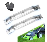 Pack of 2 Mower Blades Robotic Lawnmower Replacement Blades 20 cm for Lawn Mowers Compatible with Stihl Robotic Lawnmower iMOW RMI 422/422P/422PC, Viking MI 632/632P/632C/632PC, Stainless Steel Mower