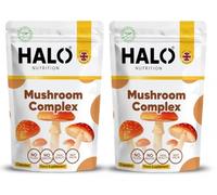 Pack of 2 Mushroom Complex 1600mg - 120 Capsules - Reishi, Cordyceps, Lion's Mane, Maitake, Shitake & Chaga | 6 Mushroom Blend | Immune Support, Focus & Energy | Vegan Supplem (1 Month Supply)
