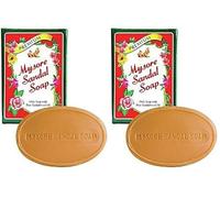 (pack of 2) Mysore Sandal Soap,(pack of 2) Pure Sandalwood soap, Since 1916