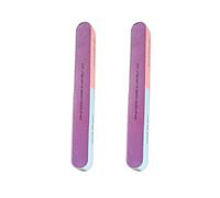 Pack of 2 Nail File Block Knife Sanding Strip Six-sided Polishing Manicure Tools Double-sided Nail Polisher Random Color, file