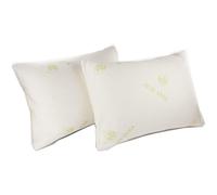 (Pack of 2) Natural Aloe Vera Memory Foam Pillows, Orthopedic Anti Mite Pillows, Extra Fill Memory Foam Pillows for neck & Body Support,Anti snoring, Anti Allerg