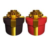 Pack of 2 New Silly Gift Box, Prank Gift Box, Gift Boxes Joke, Gift Box with Nested Screws, for Birthdays, Funny Party Game, Graduations