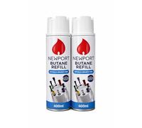 Pack of 2 - Newport For Lighters - 400ml Newport Compatible with All Lighters | Ideal for Various Purpose like BBQ, Candle, Camping, Kitchen, Cooking Lighter