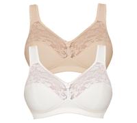 Pack of 2 Non-Wired Comfort Bra with High Cotton Content Susa 27931 Ivory Skin