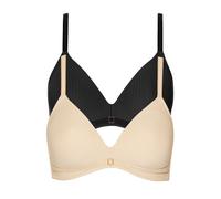 Pack of 2 Non-Wired Padded Bra Laura by Lisca 020327 34-44 A-D Black or Vanilla