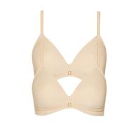 Pack of 2 Non-Wired Padded Bra Laura by Lisca 020327 34-44 A-D Black or Vanilla